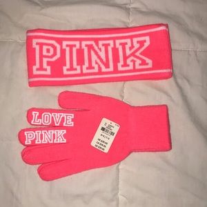 gloves and headband